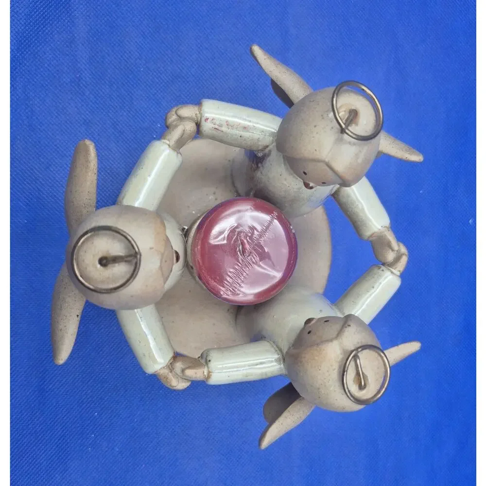 Ceramic Angel Trio Circle of Friends Tealight Holder 5